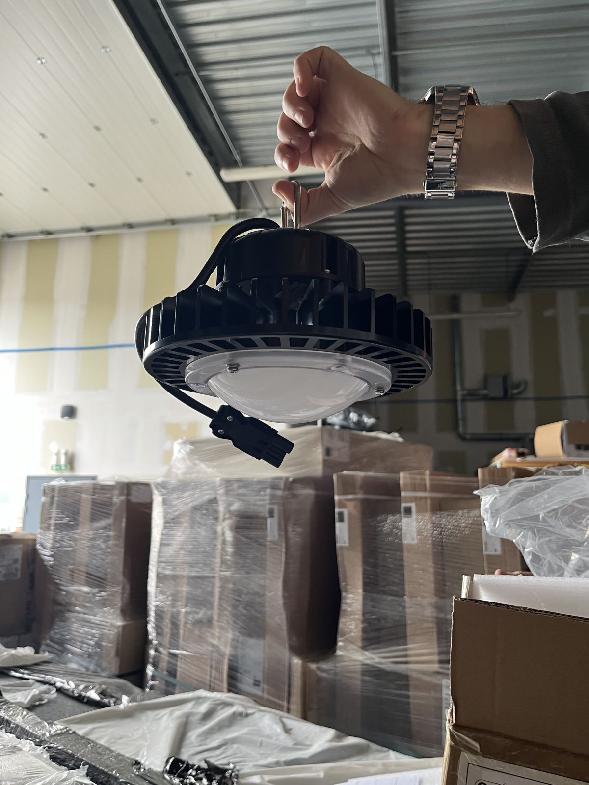 Luminaire noir 220-240V 54W